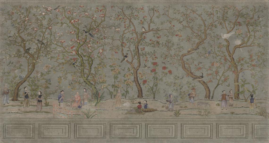 109-10 - Chinoiserie Ming Garden Wallpaper